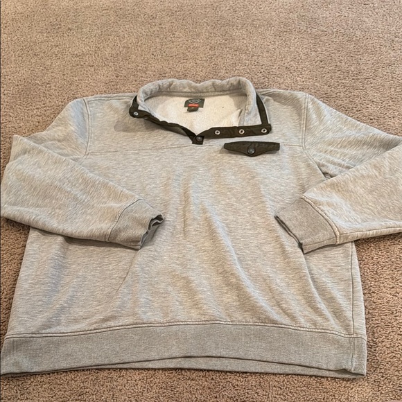 St. John's Bay Other - St. John's Bay Gray Zip Up Sweater with Ribbed Cuffs